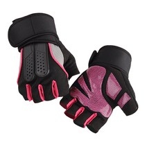 리젠스 헬스 트레이닝 글러브 남녀 스포츠 2중밴드장갑, 핑크