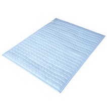 일월 1인용 순면패딩 파스텔 탄소매트, 블루, 싱글(90 x 180 cm)