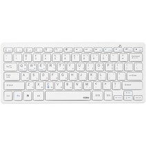 코시 태블릿PC 휴대폰 무선 블루투스 키보드, KB4072BT/4072, 화이트, 텐키리스