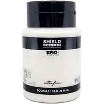쉴드 에픽 아크릴물감 600 화이트, 1색, 500ml