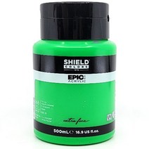 쉴드 에픽 아크릴물감 666 형광 그린, 1색, 500ml