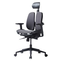 듀오백 좌판메쉬 의자 D2A-04HA-M Airo, 블랙