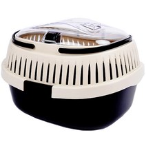 카르노코리아 소동물 라운드 이동장 M, 1개, 블랙