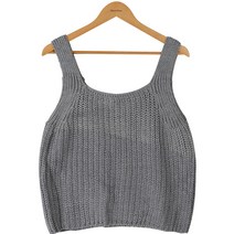 빼빼 여성용 뷔스티에 레이어드 니트 베스트