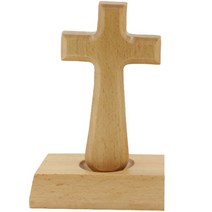 앤도 너도밤나무 십자가 장식, 혼합색상 F, 1개