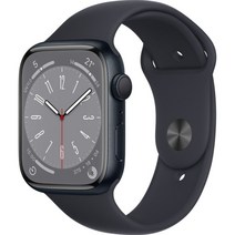 Apple 애플워치 8 GPS, 미드나이트, 45mm