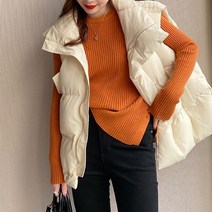 페이퍼먼츠 여성용 라운드넥 옆트임 루즈핏 긴팔 니트 티셔츠 02746