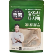 백종원의빽쿡 깔끔한 다시팩 8p, 120g, 1개
