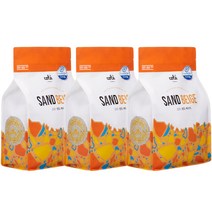 꼬뜨 고양이 샌드 베이지 벤토나이트 모래 무향, 3개, 6kg