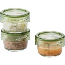 락앤락 바로한끼 더 편한 이유식용기 215ml, 3개, 카키