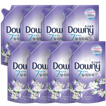 다우니 탈취파워 화이트티와 릴리 초고농축 섬유유연제 리필, 700ml, 8개