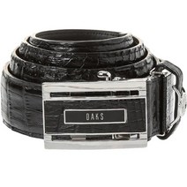 닥스 Premium CAIMAN 악어가죽 자동벨트 DBBE2E703BK
