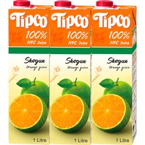 팁코 쇼군 오렌지 주스, 1L, 3개