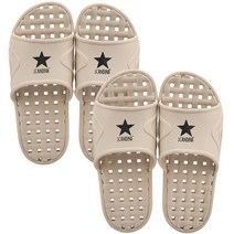 샤바스 스칸디나 라탄욕실화 스타 베이지, 2개