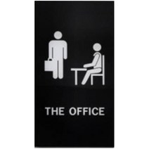 편스토어 아크릴 안내 표지판 타입5, 1개, THE OFFICE