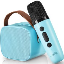 더씽 블루투스 스피커 + 마이크 세트, 블루, 스피커(the sing M45), 마이크(the Sing M46)