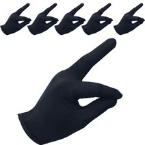 앤도 심플 당구장갑 6P, 블랙