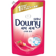 다우니 프리미엄 액체형 세탁 세제 스위트 핑크, 1.7L, 1개