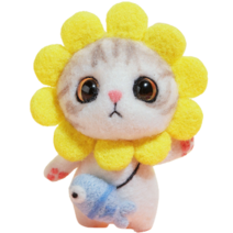 후니마켓 DIY 펠트 세트 고양이 14해바라기, 혼합색상, 1세트