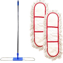 월드크린 리스킹 물걸레 백색 105cm x 2p + 프리미엄 판자루, 1세트