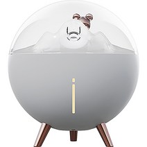 넥스원 우주곰 캐릭터 무드등 미니 휴대용 사무실가습기 화이트