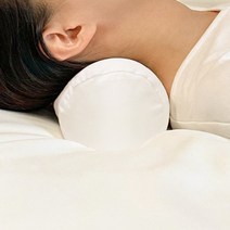 일담 빨아쓰는 원통형 베개, 크림화이트