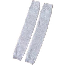 정월나나 겨울 방한 보온 기모 무릎 보호대 양발착용 그레이, 1개