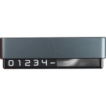 지엠지모터스 투넘버 파킹 듀얼 주차번호판, 1개, 메탈블루