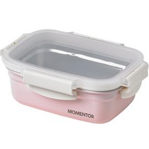 모멘토 스테인레스 세라믹 밀폐 용기 880ml 글램핑크, 단품, 1개