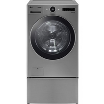 LG전자 트롬 오브제컬렉션 트윈워시 드럼세탁기 23kg + 미니워시 4kg FX23VNX 방문설치, 모던 스테인리스