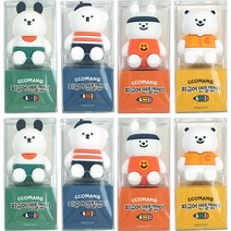 핑크풋 2000 꼬망 피규어 연필깎이 4종 x 2p, 혼합색상, 1세트
