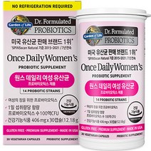 가든오브라이프 닥터포뮬레이티드 원스 데일리 여성 유산균 30p, 12.18g, 1개
