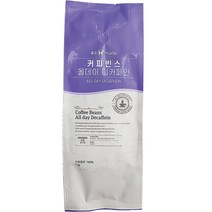 커피빈스 올데이 디카페인 원두커피, 홀빈 분쇄안함, 1kg