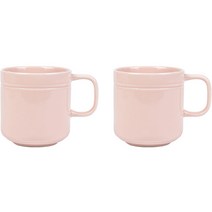 라세라미끄 르파레트 프랑스 세라믹 머그 380ml, 로제핑크, 2개