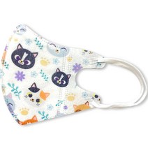 러블리앙즈 유아용 더예쁜 3겹 입체 프리미엄 마스크 초소형, 10개입, L4 고양이, 3개