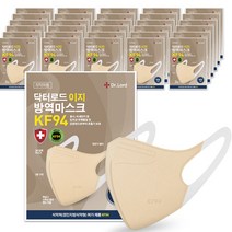 닥터로드 이지 귀 편한 새부리형 황사 마스크 성인용 KF94, 1개입, 30개, 베이지