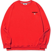 팀스핏 남성용 Juneau 스몰로고 고중량 맨투맨 티셔츠