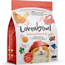 러비어볼 전연령 그레인프리 고양이 건식사료 치킨 스노우크랩, 닭, 1kg, 1개