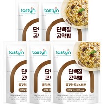 종근당건강 테이스틴 쫄깃한 두부 & 버섯 단백질 곤약밥, 150g, 5개