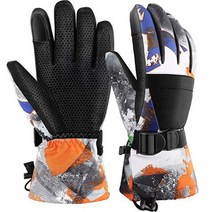 소이켓 페인팅 스키보드 장갑 양손 세트, 02 블랙