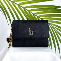 헤지스ACCESSORIES 로고 음각 레터링 참장식 카드홀더