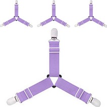 침대 시트 멜빵 고정핀 4p, 퍼플, 1개