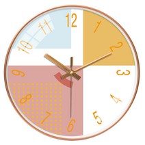 멜라트리 아트 플레이 인테리어 벽시계 25.4cm, 블랙테035