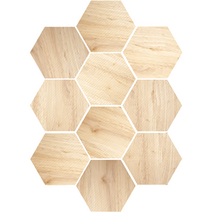 바우마켓 데코피디 육각 타일 방수 스티커 10p, LB024