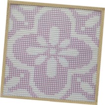 알로데 다용도 러그 발매트 DIY 스킬 자수 세트 30 x 30 cm, DS91, 1세트