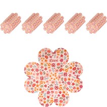 하트 크로버 폴딩 편지지, 플라워러브, 50개