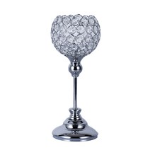 심플앤글로우 유럽풍 셀프 인테리어 촛대 12 x 24 cm, 실버