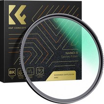 K&F CONCEPT 블랙미스트 SHIMMER 1 렌즈필터 8K AGC Glass 55mm NANO-X