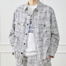 헤지스 남성용 트위드 셔켓