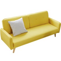 베스트리빙 레이 패브릭 소파베드 502850 방문설치, 옐로우